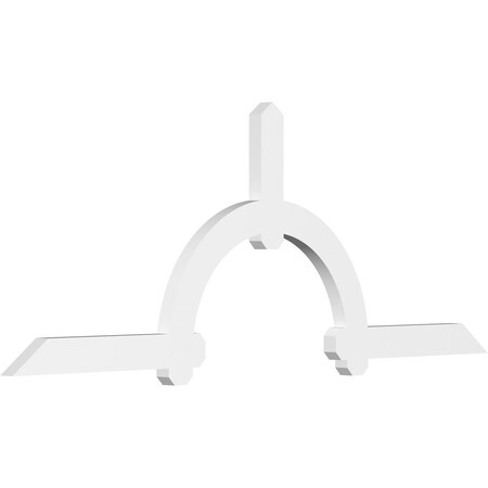 Ekena Millwork Ericson Architectural Grade PVC Gable Bracket, 84"W x 31 1/2"H x 2"D x 4"F, 9/12 Pitch GBP084X32X0204ERI00